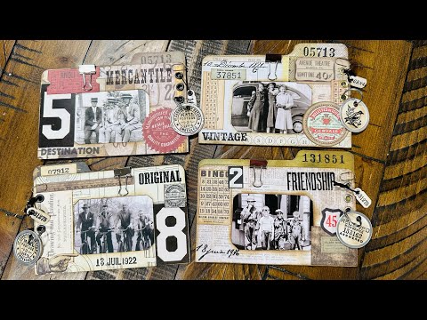 Craft With Me - Let’s Make Tim Holtz Style Mini File Folders