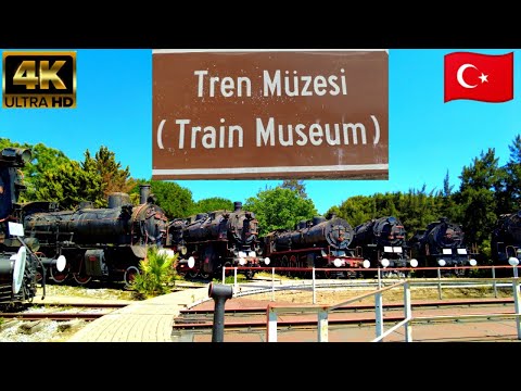 KUŞADASI TRAIN MUSEUM | ÇAMLIK STEAM LOCOMOTİVE MUSEUM | ÇAMLİK SELÇUK İZMİR | 4k UHD 60fps