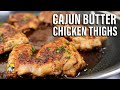 Pan Seared Cajun Butter Chicken Thighs