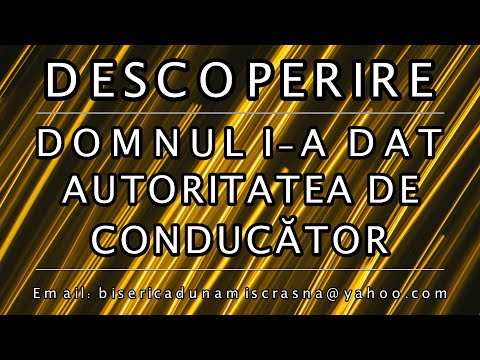 Descoperire [Februarie 2022] - Domnul i-a dat autoritatea de conducător - Dunamis Crasna-Sălaj