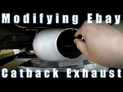 Modifying A Cheap Ebay Stainless Catback Exhaust For A Turbo Honda Using Dynomax VT Muffler