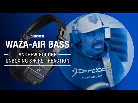 ANDREW GOUCHE LIVE DEMO OF BOSS WAZA-AIR BASS HEADPHONES