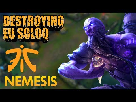 Destroying EU SoloQ: Fnatic Nemesis - Ryze Mid Lane - KDA 14/1/6