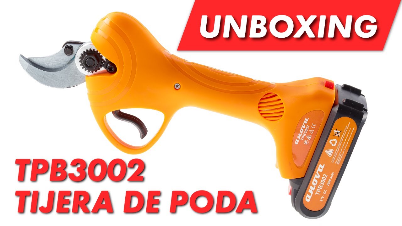 Tijera de poda eléctrica Anova TPB3002 🔋 UNBOXING
