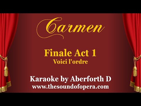 CARMEN KARAOKE 12 - Voici l'ordre (Finale Act 1) | Aberforth D