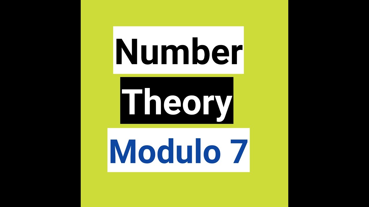 Number Theory Modulo 7 #shorts
