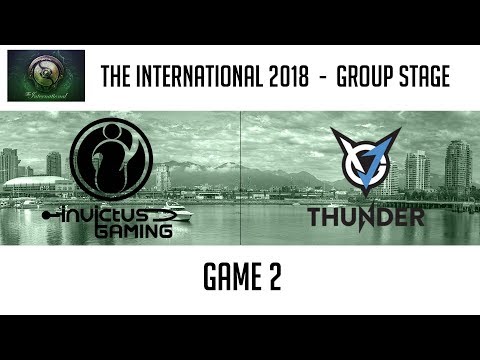 Invictus Gaming vs VGj.Thunder (Game 2) | The International 2018: Group Stage