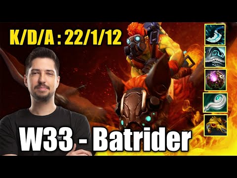W33 - Batrider Mid | Destroyed Everyone With 22 Kills | Dota 2 Full Gameplay