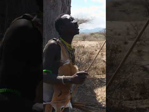 Hadzabe tribe of Tanzania speaking their unique language #hadzabe