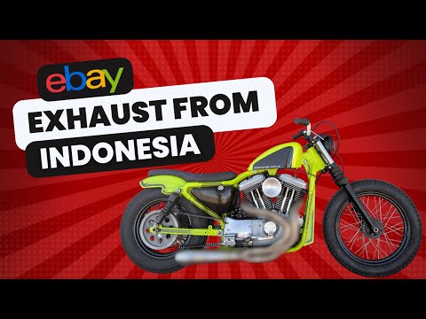 eBay Sportster 2 into 1 exhaust from Indonesia