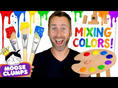 🎨 Mixing Colors! | Art and Painting Song for Kids | Mooseclumps | Kids Learning Songs