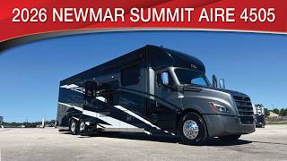A preview image of the linked video showcasing 2026 Newmar Summit Aire 4505