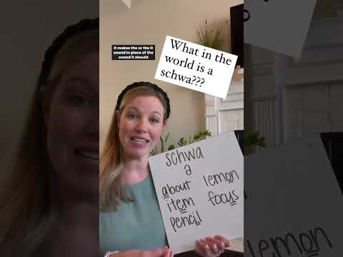 What is a schwa?? #phonics #howtoteachreading #howtoread #learntoread #shorts