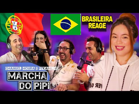 Emoção Única: Brasileira Reage a Emanuel Moura - 'Marcha do Pipi'! 🎤 #ReaçãoMusical #EmanuelMoura