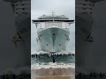 Massive Cruise Ship Making An Epic Beach Approach