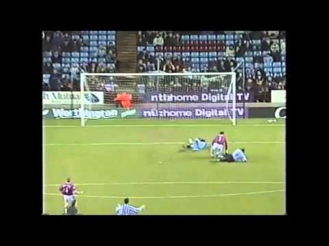 ASTON VILLA 0-1 WEDNESDAY, LEAGUE CUP 4TH ROUND, 28/11/2001