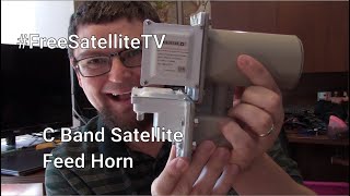 C-Band Satellite Dish Orthomode Feed Horn LNB -Setup