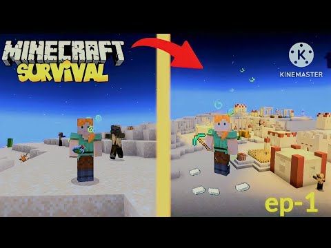 EPIC Minecraft Survival Series 😱 Finding Iron & Village!