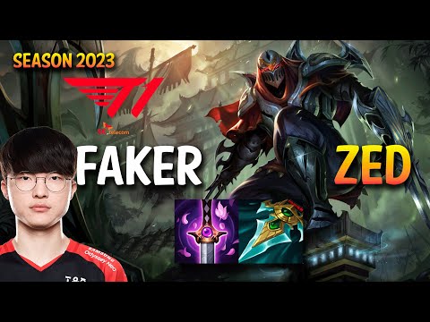 T1 Faker ZED vs JAYCE Mid - KR Ranked