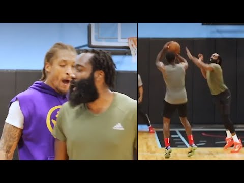 James Harden vs John Wall & Michael Beasley Insane Battle At Remyworkouts Gym!