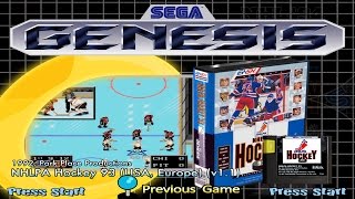 NHLPA Hockey '93 Genesis Gameplay - Stanley Cup Run