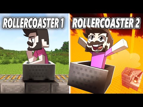 Who Can Build The Best Rollercoaster In Minecraft!?