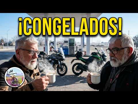 ¡DESAFÍO CON EL FRÍO! Rumbo a la costa en moto 🏍️🥶