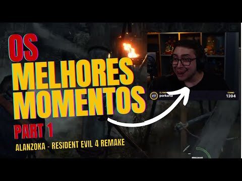 ALANZOKA JOGANDO RESIDENT EVIL 4 REMAKE - CLIPES DO ALANZOKA - RESIDENT EVIL 4