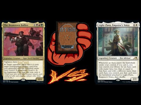 EDH Commander Challenge #196 The Beamtown Bullies Vs Light-Paws, Emperor's Voice