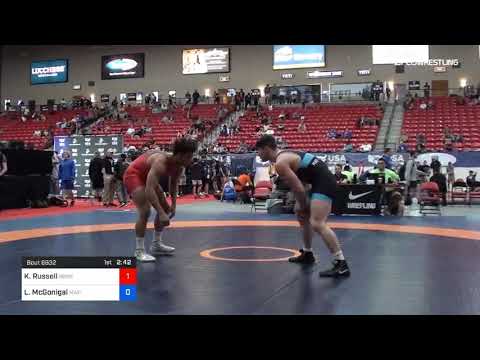 86 Kg Cons 16 2 Kaden Russell Blue Blood Wrestling Club Vs Luke McGonigal Mat Town USA
