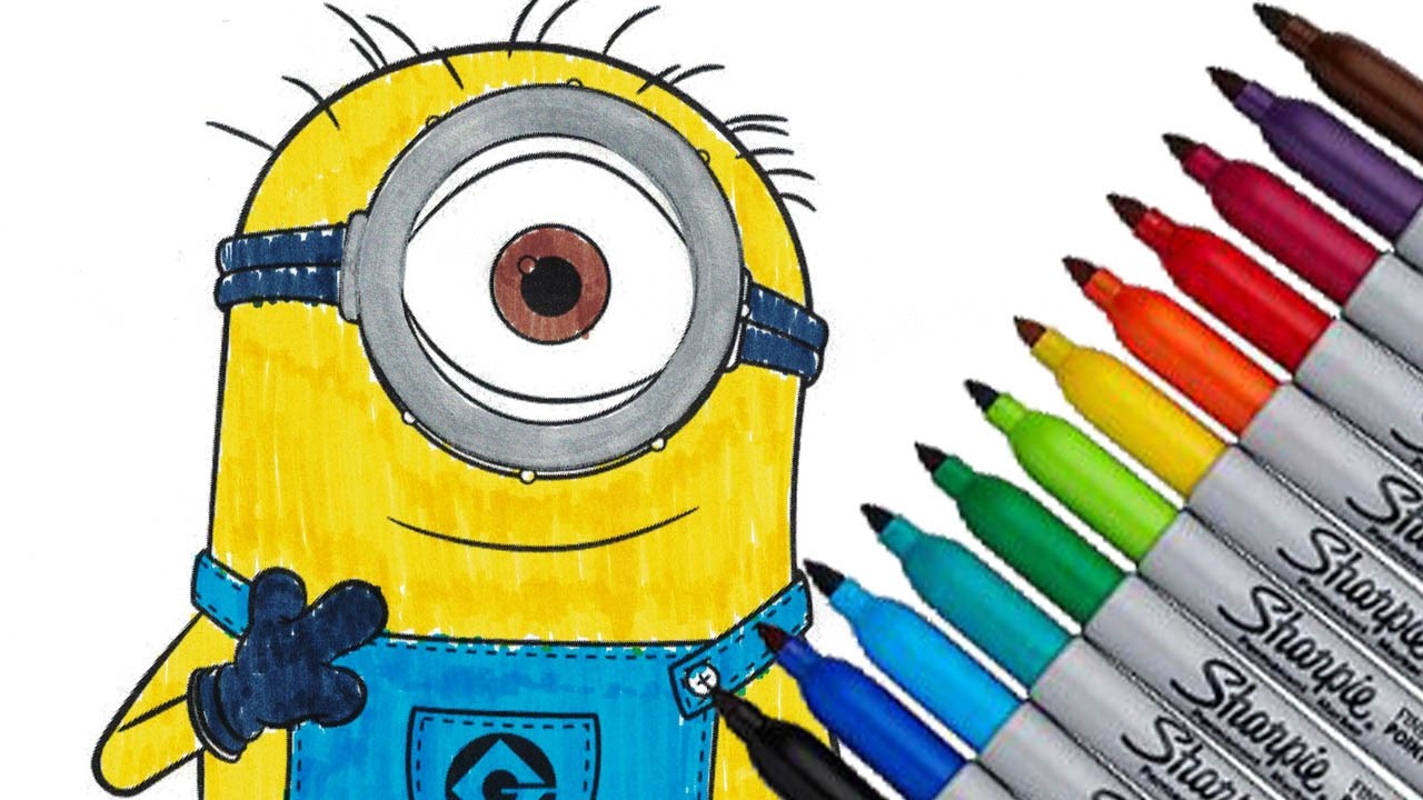 Minions coloring page funny story 2016 HD Minions