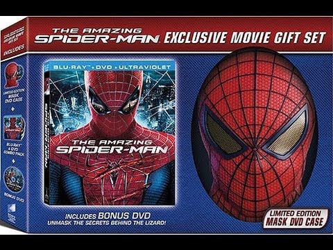 The Amazing Spider-Man Walmart Exclusive Mask Set Blu-Ray Unboxing