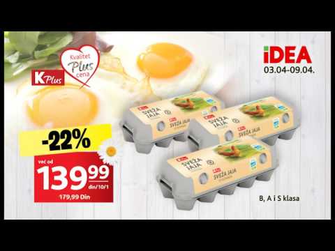 IDEA: Nedelja K plus proizvoda 03. - 09.04.2017.