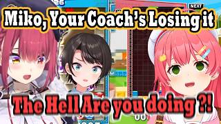 Marine's Stress Level Goes Through the Roof Watching Miko plays against Subaru!