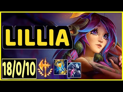 LILLIA VS TALIYAH - 18/0/10 KDA JUNGLE GAMEPLAY