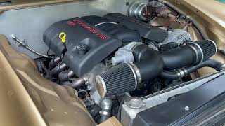 LS3-Powered 1957 Studebaker Golden Hawk - Engine Bay, Running