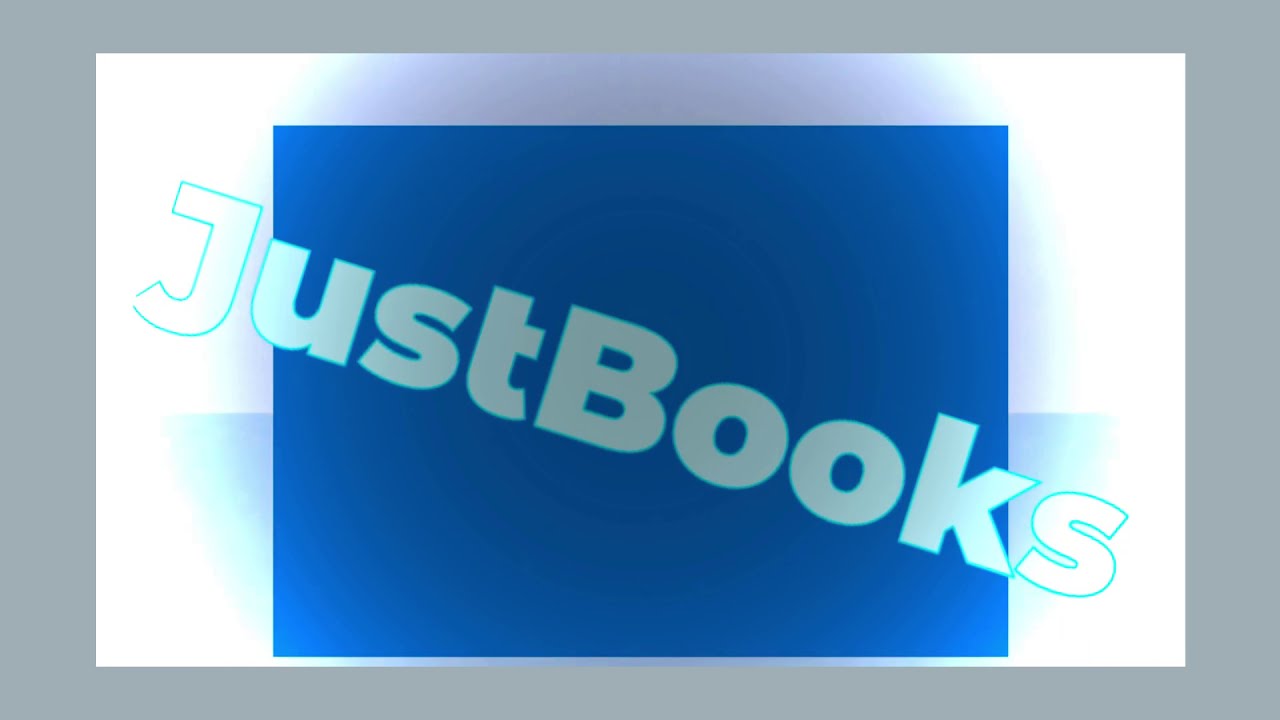 My intro to my videos, welcome to JustBooks!