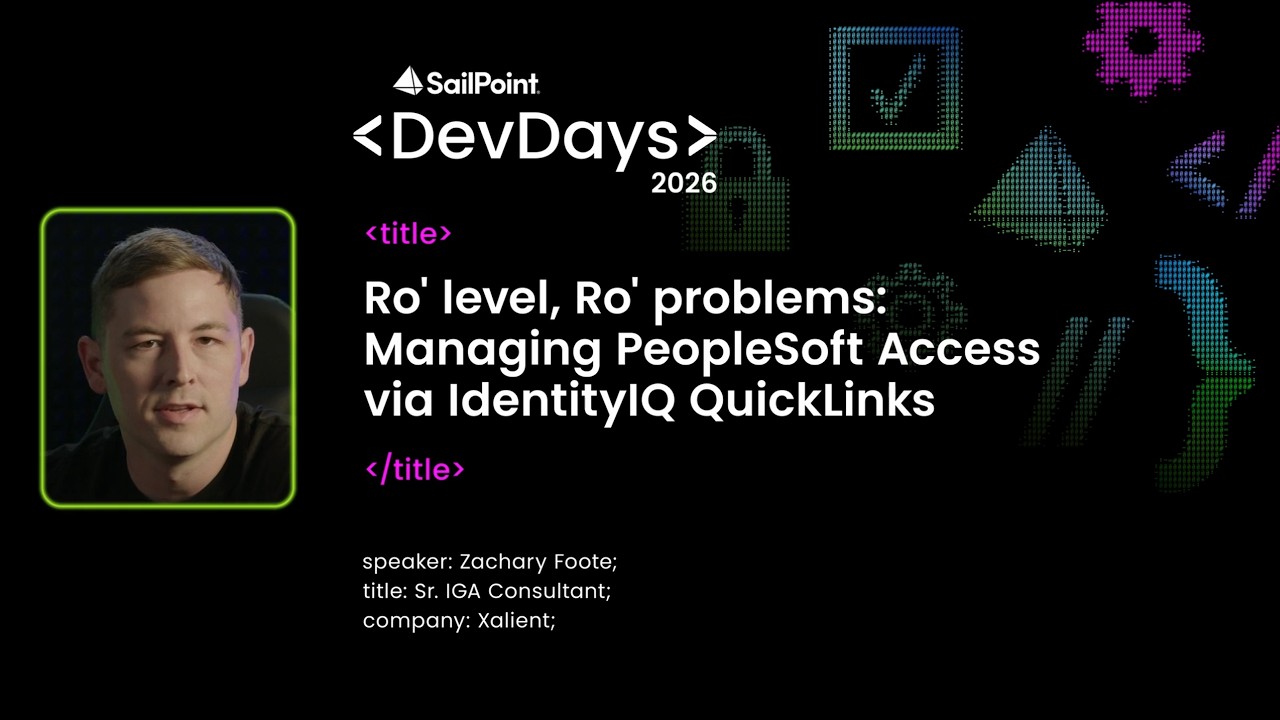 Ro' level, Ro' problems! Managing personas, roles and row level securities through Quicklink request