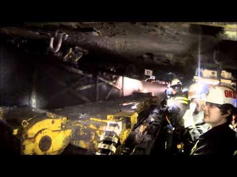 Fárání médií na důlní pracoviště Dolu ČSM ve Stonavě