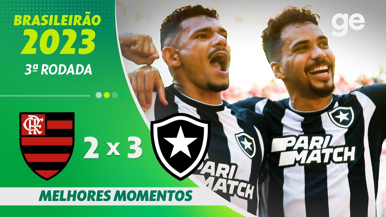 VÍDEO | Gols e melhores momentos da vitória do Botafogo sobre o Flamengo por 3 a 2 no Maracanã