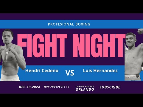 Luis Hernandez Ramos vs Hendri Cedeno Full Fight