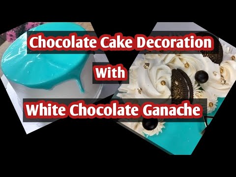 Chocolate cake decoration! Ganache cake ! #viral video #kuhucakes