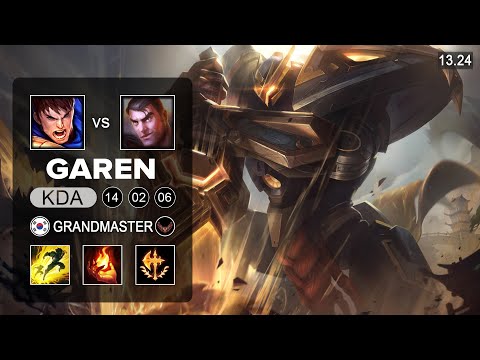 Garen vs Jayce Top - KR Grandmaster - Patch 13.24 Season 13
