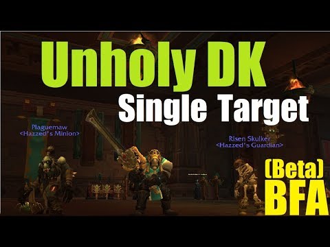 BFA Unholy DK Single Target - Uldir - Heroic Taloc Down (Beta)