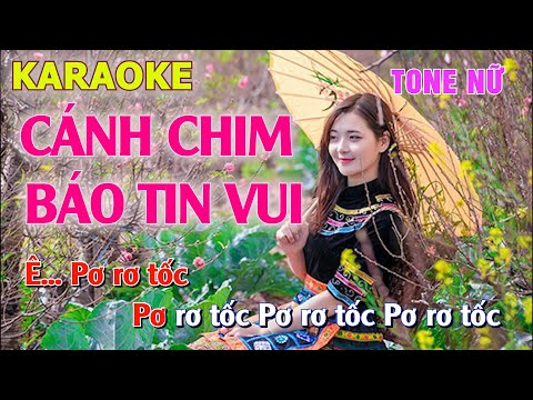 Karaoke Cánh Chim Báo Tin Vui - Tone Nữ | Beat chuẩn cực hay | Ngọc Việt Music