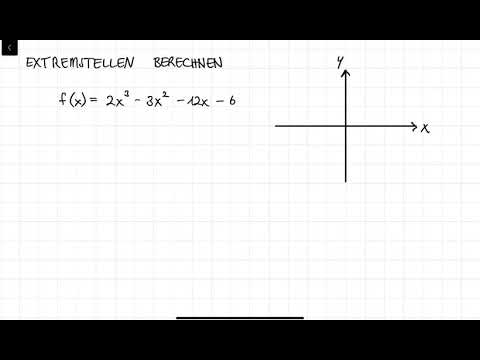 Extremstellen mit Vorzeichenwechsel-Kriterium berechnen