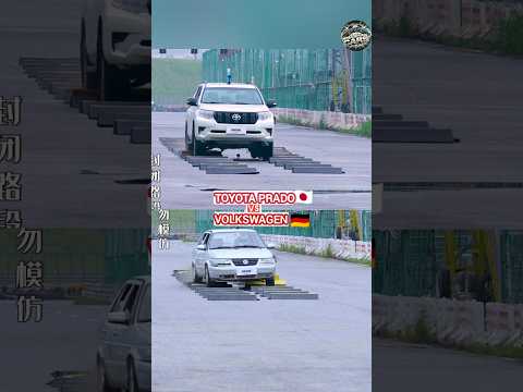 Stability test of Toyota Prado VS Volkswagen 🔥🔥