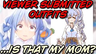 Pekora's viewer submitted outfits are PURE EYE CANDIES