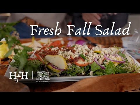 Easy Fall Salad | Pear, Candied Pecan & Maple Vinaigrette Recipe