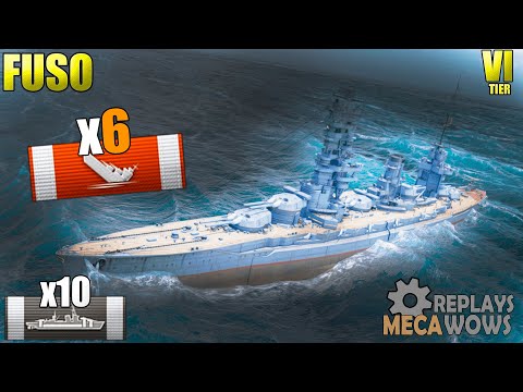 Fusō 6 Kills & 151k Damage | World of Warships Gameplay 4k